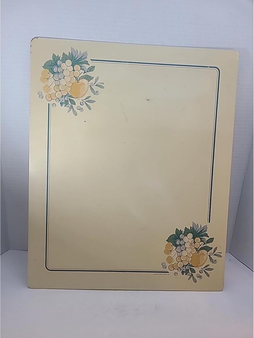 Vintage 14x17 Hallmark Stove And Counter Mat Fruit Design 1990 Series 1417